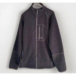 Avalanche Dark Gray Soft Shell Jacket XL Fleece Feel Zippered Pockets